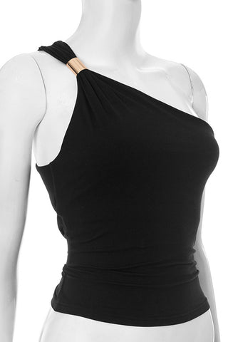 Asymmetrical One-Shoulder Camisole
