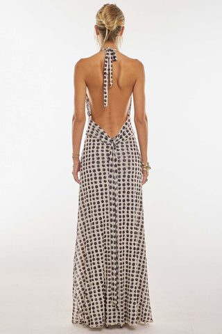 Floral Halter Maxi Dress