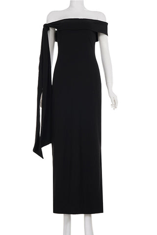 Elegant Off-Shoulder Evening Dress