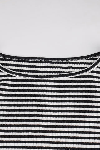 Striped Long Sleeve Casual Dress