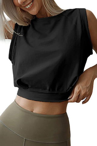 Sleeveless Cropped Tank Top