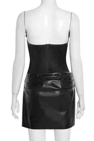 Strapless Ruched Mini Dress