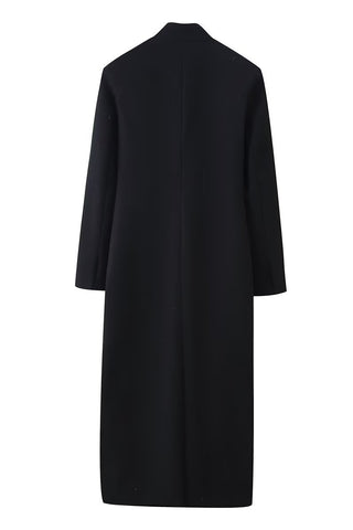 Elegant Longline Buttoned Coat