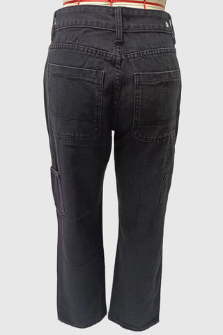 Wide-Leg Straight Jeans