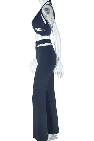 Strappy Cutout Pant Set