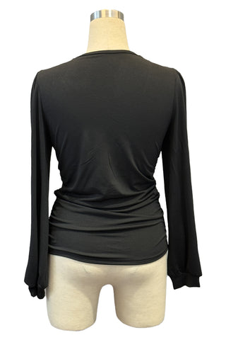 Lace-Trim V-Neck T-Shirt