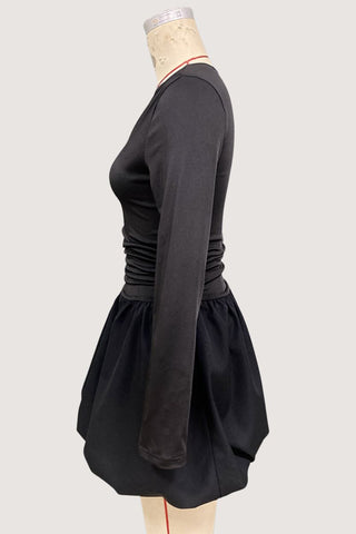 Long-Sleeve Skater Dress