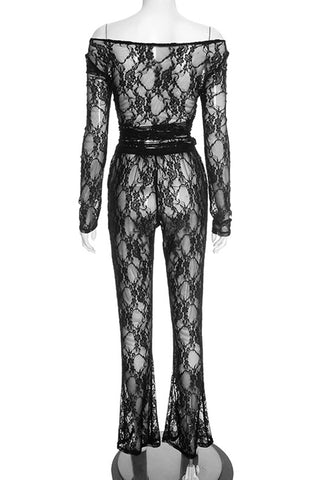 Elegant Off-Shoulder Pants Set