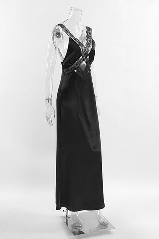 Lace Trim Casual Dress