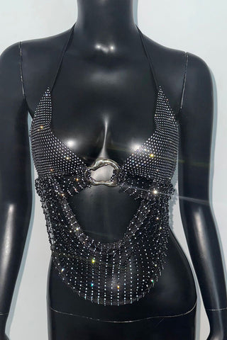 Rhinestone Embellished Camisole Top