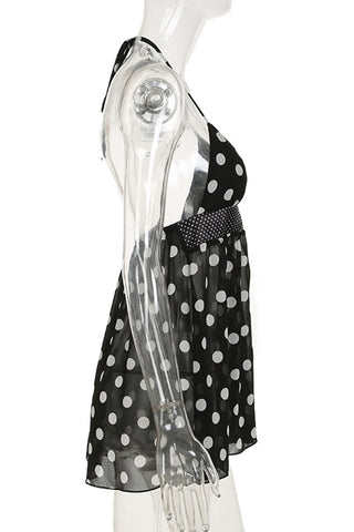 Halter Polka Dot Tank Top