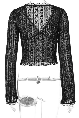Lace Long-Sleeve T-Shirt