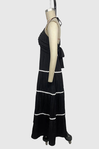 Halter Tiered Maxi Dress