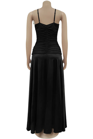 Elegant Ruched Floral Dress