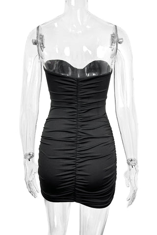 Strapless Buckle Dress