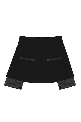 Embellished Mini Skirt with Belt