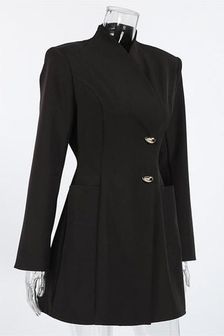 Chic Buttoned Casual Dress