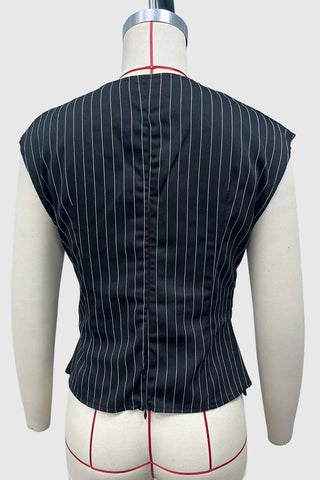 V-Neck Wrap Peplum Tank