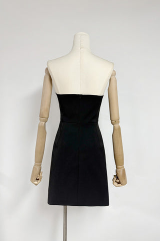 Strapless Floral Embellished Dress