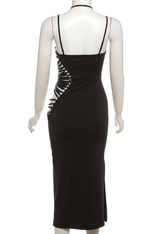 Strappy Cutout Midi Dress