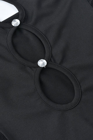 Strapless Cutout Midi Dress