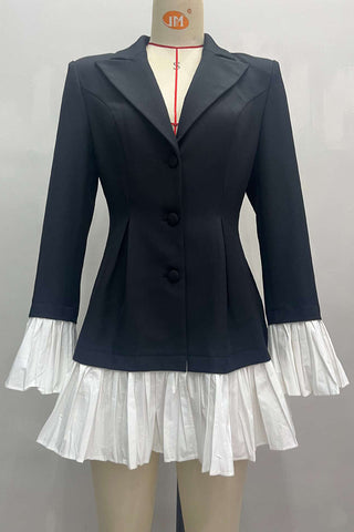 Chic Two-Tone Casual Dress
