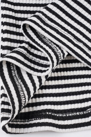 Striped Long Sleeve Casual Dress