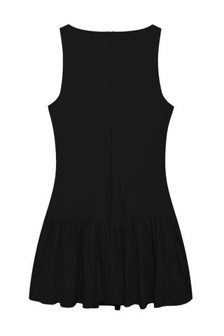 Sleeveless Flare Hem Casual Dress