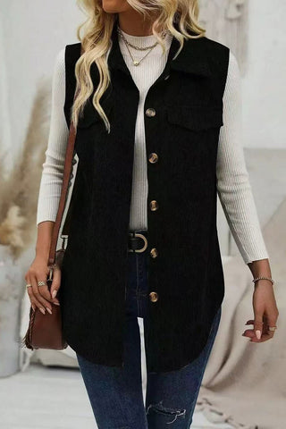 Button-Down Corduroy Vest