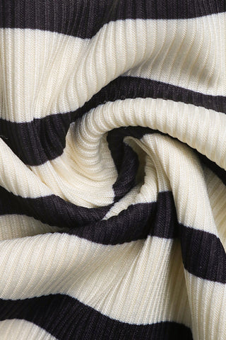 Striped Scallop Short Set