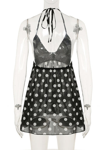 Halter Polka Dot Tank Top