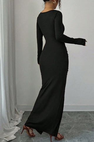 Elegant Evening Dress with Side Slit
