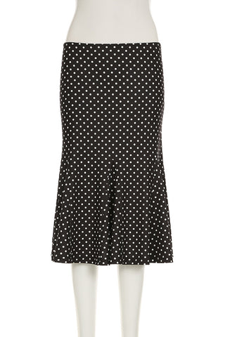 Polka Dot Midi Skirt