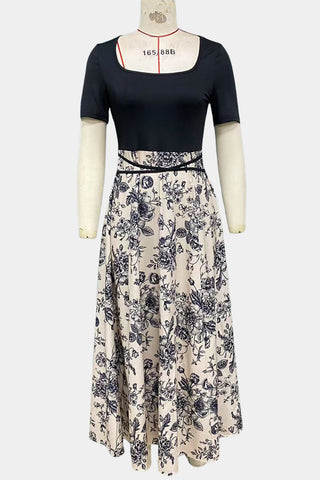 Floral Detail Maxi Dress