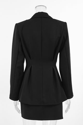 Chic Blazer Skirt Set