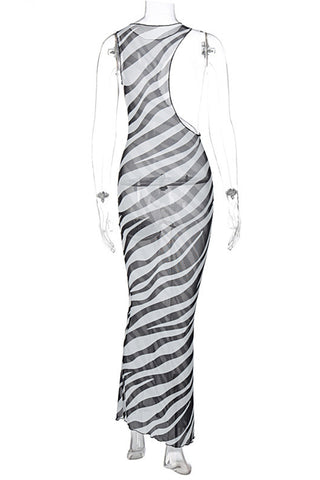 Modern Sleeveless Maxi Dress