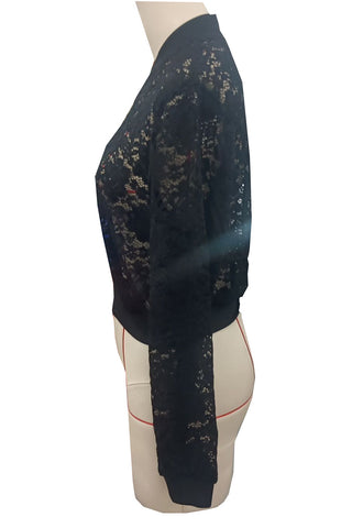 Lace Bomber Jacket