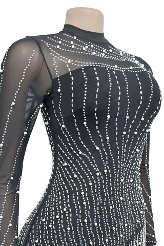 Embellished Night Out Mini Dress