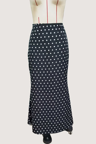 Polka Dot Maxi Skirt