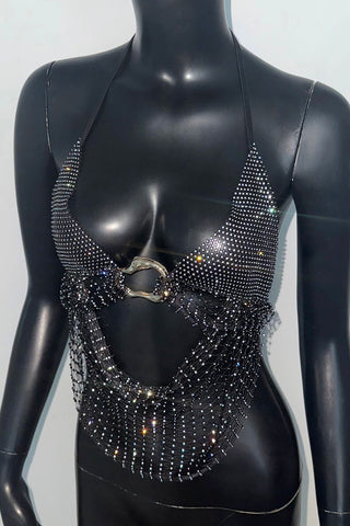 Rhinestone Embellished Camisole Top