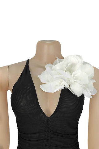 Elegant Ruched Floral Dress