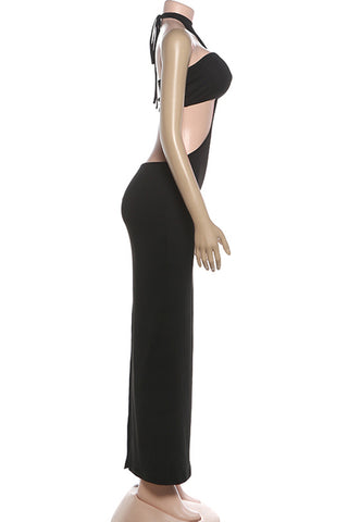 Elegant Cut-Out Skirt Set