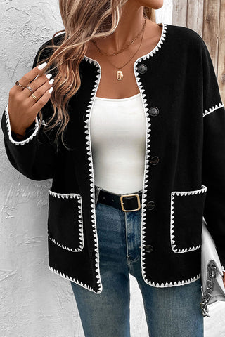 Button-Front Cardigan