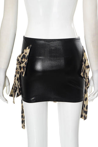 Bow-Accent Mini Skirt