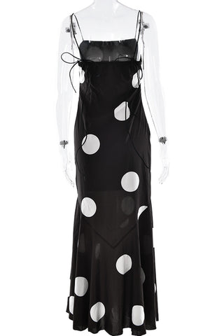 Polka Dot Spaghetti Strap Dress