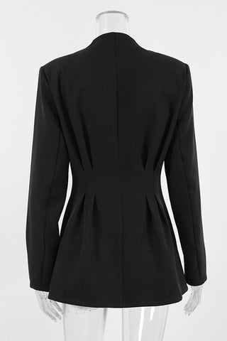 Tailored Button-Up Blazer