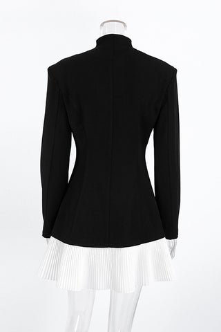 Single-Button Blazer Jacket