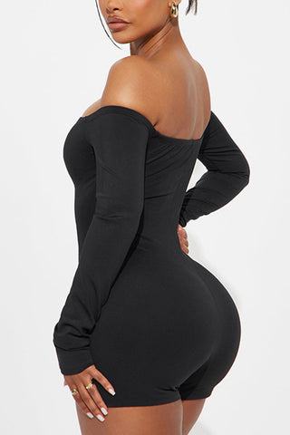 Strappy Cutout Off-Shoulder Romper