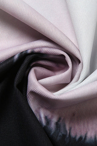 Abstract Print Halter Maxi Dress