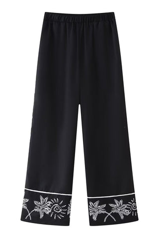 Casual Two-Piece Palm Tree Set